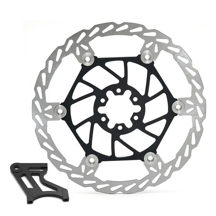 Factory Customized 250mm Front and Rear Brake Discs with Brackets for Surron Light Bee Sur Ron X Segway X160 X260
